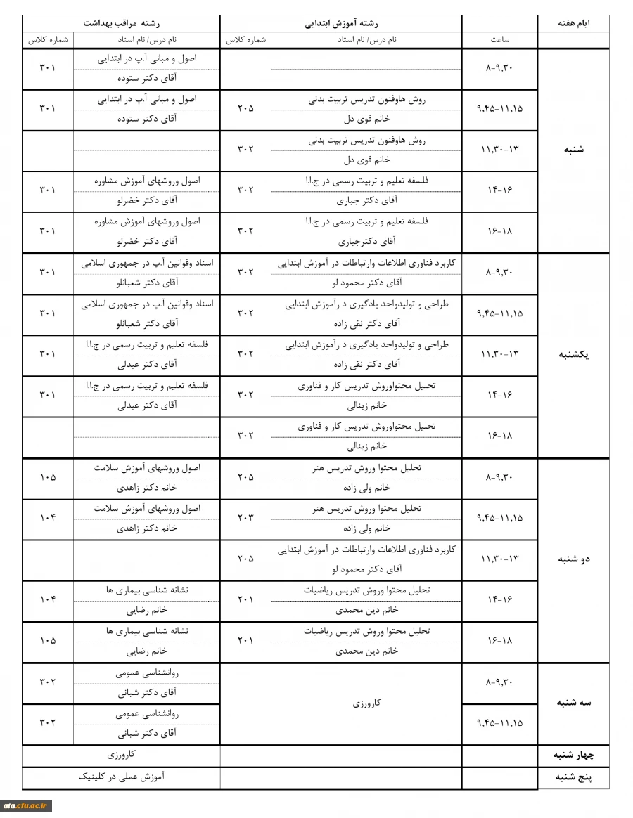 برنامه درسی  پذیرفته شدگان آزمون استخدامی آموزش و پرورش 4