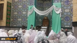 شرکت معنوی دانشجویان درمراسم پرفیض اعتکاف