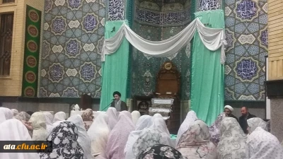 شرکت معنوی دانشجویان درمراسم پرفیض اعتکاف