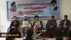 دیداردانشجویان به مناسبت روزمعلم بانماینده محترم ولی فقیه دراستان  3