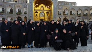 حضور دانشجویان در اردوی زیارتی مشهد مقدس حرم مطهر ثامن الحجج علی بن موسی الرضا علیه السلام