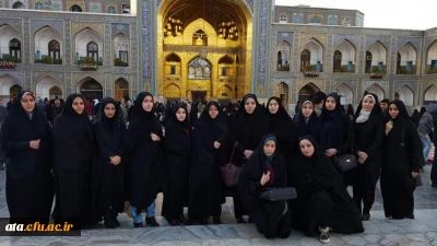 حضور دانشجویان در اردوی زیارتی مشهد مقدس حرم مطهر ثامن الحجج علی بن موسی الرضا علیه السلام