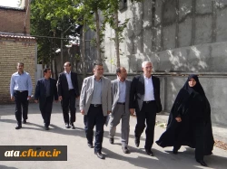 بازدید مدیرکل محترم آموزش و پرورش استان از محوطه و فضاهای عمرانی پردیس