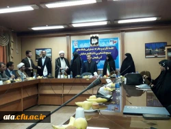 آیین تکریم و معارفه مسئول بسیج دانشجویی پردیس های استان آذربایجان غربی با حضور مسئولین برگزار شد.