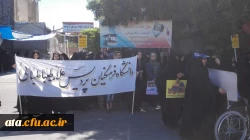 حضور دانشگاهیان پردیس علامه طباطبائی خواهران اروئمیه در راهپیمایی روز قدس 3