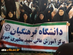 حضور دانشگاهیان پردیس علامه طباطبائی خواهران اروئمیه در راهپیمایی روز قدس 4