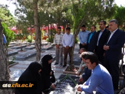 آغاز به کار سرپرست پردیس  علامه طباطبایی ارومیه با ادای احترام به مقام شهدا 2