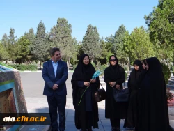 آغاز به کار سرپرست پردیس  علامه طباطبایی ارومیه با ادای احترام به مقام شهدا 4