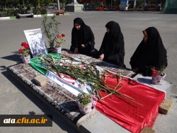 آغاز به کار سرپرست پردیس  علامه طباطبایی ارومیه با ادای احترام به مقام شهدا 5