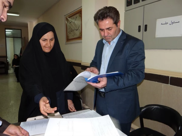 بازدید دکتر محمودلو و هیئت همراه از روند برگزاری  امتحانات پایان ترم پردیس علامه طباطبائی ارومیه 2