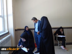 بازدید دکتر محمودلو و هیئت همراه از روند برگزاری  امتحانات پایان ترم پردیس علامه طباطبائی ارومیه 5