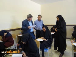 بازدید دکتر محمودلو و هیئت همراه از روند برگزاری  امتحانات پایان ترم پردیس علامه طباطبائی ارومیه 7