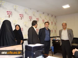 گزارش تصویری از بازدید دکتر آقا خانی مدیر کل امور دانشجویی واز بخشهای مختلف پردیس علامه طباطبایی 4