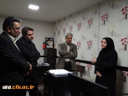 گزارش تصویری از بازدید دکتر آقا خانی مدیر کل امور دانشجویی واز بخشهای مختلف پردیس علامه طباطبایی 5