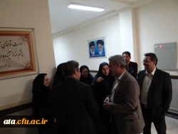 گزارش تصویری از بازدید دکتر آقا خانی مدیر کل امور دانشجویی واز بخشهای مختلف پردیس علامه طباطبایی 11