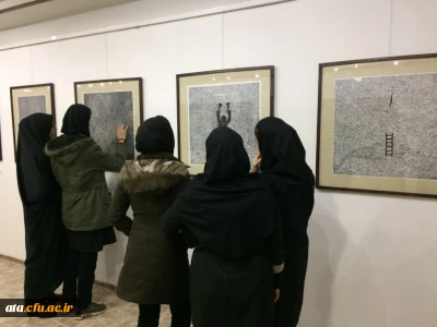 بازدید دانشجویان پردیس علامه طباطبایی از نگارخانه میلان