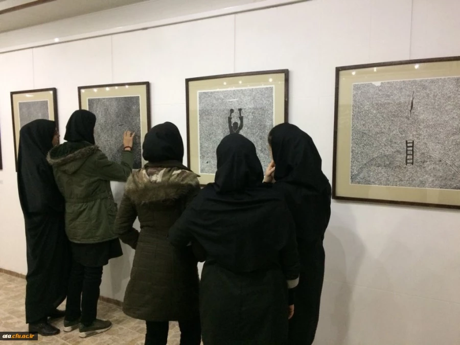 بازدید دانشجویان پردیس علامه طباطبایی از نگارخانه میلان