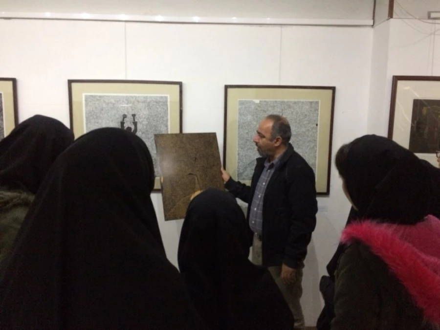 بازدید دانشجویان پردیس علامه طباطبایی از نگارخانه میلان