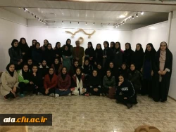 بازدید دانشجویان پردیس علامه طباطبایی از نگارخانه میلان