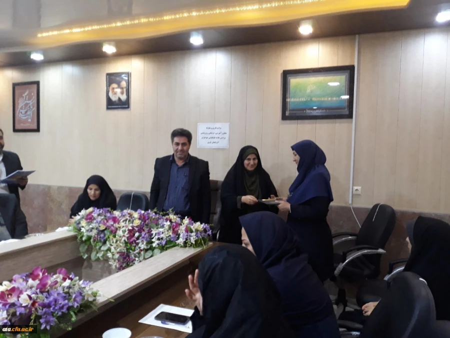 مراسم تکریم و معارفه معاون آموزشی، فرهنگی و پژوهشی پردیس علامه طباطبایی خواهران آذربایجان غربی برگزار شد 5