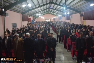 مراسم بزرگداشت روز دانشجو باحضور مسئولین استانی، مدیران، اساتید و دانشجویان پردیس های پسرانه و دخترانه در پردیس شهید رجایی ارومیه برگزار شد