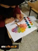 گزارش تصویری کارگاه آموزشی نقاشی و طراحی توسط دانشجو معلم سرکار خانم سمیه خانی در سرای دانشجویی 3