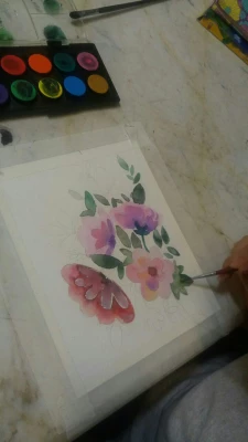 گزارش تصویری کارگاه آموزشی نقاشی و طراحی توسط دانشجو معلم سرکار خانم سمیه خانی در سرای دانشجویی 5