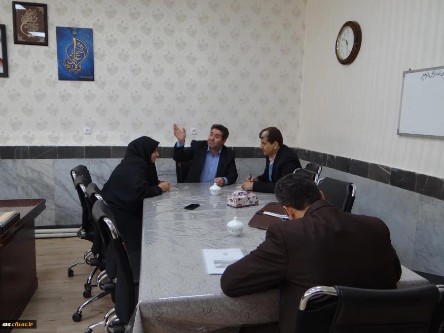 گزارش تصویری از بازدید جناب آقای احمدی رئیس حوزه نظارت و ارزیابی سازمان مرکزی دانشگاه فرهنگیان از قسمت های مختلف پردیس علامه طباطبایی آذربایجان غربی 2