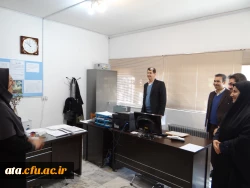 گزارش تصویری از بازدید جناب آقای احمدی رئیس حوزه نظارت و ارزیابی سازمان مرکزی دانشگاه فرهنگیان از قسمت های مختلف پردیس علامه طباطبایی آذربایجان غربی 4