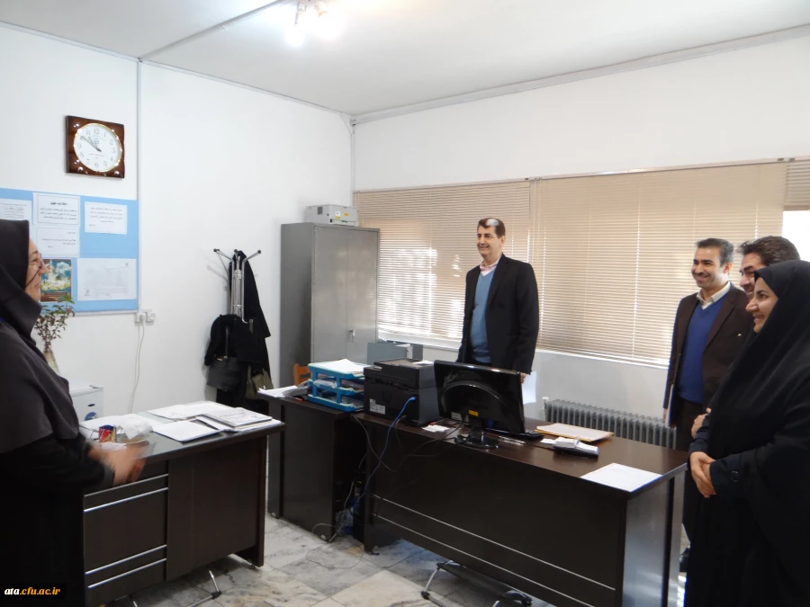 گزارش تصویری از بازدید جناب آقای احمدی رئیس حوزه نظارت و ارزیابی سازمان مرکزی دانشگاه فرهنگیان از قسمت های مختلف پردیس علامه طباطبایی آذربایجان غربی 4