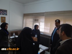 گزارش تصویری از بازدید جناب آقای احمدی رئیس حوزه نظارت و ارزیابی سازمان مرکزی دانشگاه فرهنگیان از قسمت های مختلف پردیس علامه طباطبایی آذربایجان غربی 5