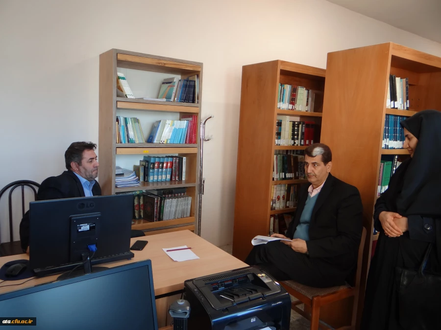گزارش تصویری از بازدید جناب آقای احمدی رئیس حوزه نظارت و ارزیابی سازمان مرکزی دانشگاه فرهنگیان از قسمت های مختلف پردیس علامه طباطبایی آذربایجان غربی 24