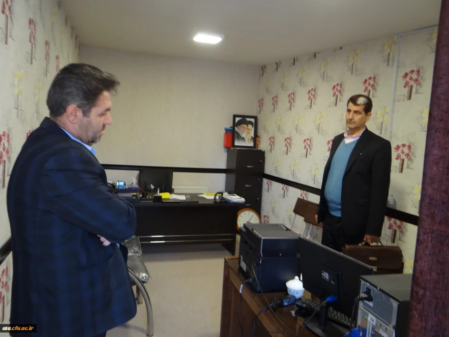 گزارش تصویری از بازدید جناب آقای احمدی رئیس حوزه نظارت و ارزیابی سازمان مرکزی دانشگاه فرهنگیان از قسمت های مختلف پردیس علامه طباطبایی آذربایجان غربی 27
