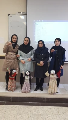 برگزاری کارگاه هنر با تکنیک اجرای عروسک نخی با عنوان عروسی محلی 4