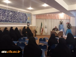 حضور دکتر پایز سرپرست پردیس علامه طباطبایی ارومیه در حوزه علمیه الزهراء به مناسبت روز وحدت حوزه و دانشگاه 3