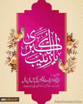 ولادت با سعادت اسوه حیا وقهرمان صبردر میدان عشق،حضرت زینب  س وروز پرستار مبارک باد