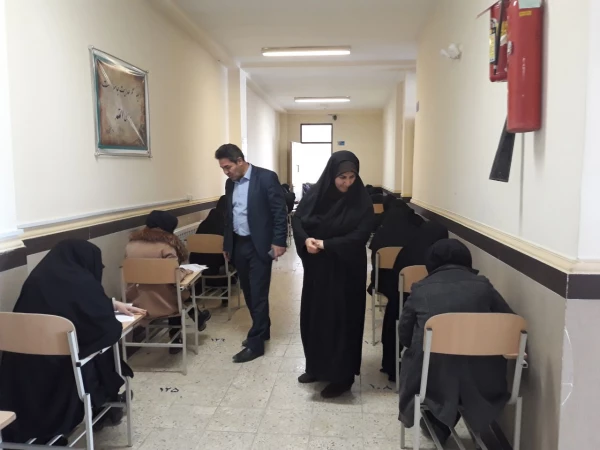 گزارش تصویری از بازدید دکتر محمودلو سرپرست امور پردیس های استان آذربایجان غربی و دکتر پایز سرپرست پردیس علامه طباطبایی ارومیه از محل برگزاری امتحانات پایان نیمسال اول سالتحصیلی 98-97 در پردیس علامه طباطبایی ارومیه 3