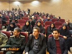 حضور دکتر محمودلو سرپرست امور پردیس های استان، دکتر پایز سرپرست پردیس علامه طباطبایی ارومیه و اساتید و مسئولان دانشگاه فرهنگیان استان آذربایجان غربی در مراسم گرامیداشت دهه فجر در دانشگاه ارومیه 2