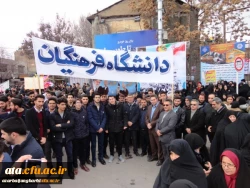 شرکت گسترده مسئولین، اساتید و کارکنان دانشگاه فرهنگیان استان آذربایجان غربی در راهپیمایی 22 بهمن سال 97 4