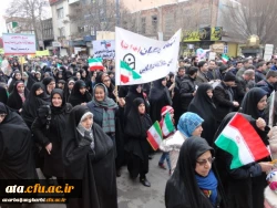 شرکت گسترده مسئولین، اساتید و کارکنان دانشگاه فرهنگیان استان آذربایجان غربی در راهپیمایی 22 بهمن سال 97 5