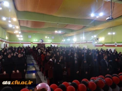 برگزاری مراسم ولادت حضرت فاطمه الزهراء (س) و روز گرامیداشت مقام زن در پردیس علامه طباطبایی با حضور دکتر محمودلو سرپرست امور پردیس های استان و دکتر پایز سرپرست پردیس علامه طباطبایی ارومیه 2