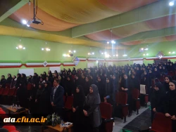 برگزاری مراسم ولادت حضرت فاطمه الزهراء (س) و روز گرامیداشت مقام زن در پردیس علامه طباطبایی با حضور دکتر محمودلو سرپرست امور پردیس های استان و دکتر پایز سرپرست پردیس علامه طباطبایی ارومیه 2