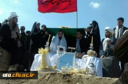 ازدواج دانشجویی در کنار بهشت آبی اروند زیر سایه پرچم آقا امام رضا (ع) 2