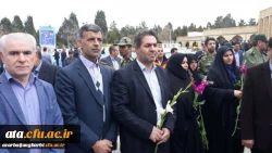 به مناسبت روز شهدا
تجدید عهد و پیمان مدیریت، اساتید و کارکنان دانشگاه فرهنگیان استان با شهدا 2