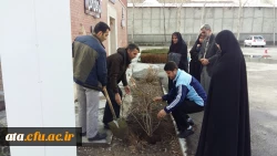 استقبال از بهار با غرس نهال در محوطه پردیس علامه طباطبایی ارومیه 4