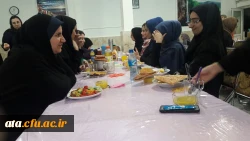 حضور دکتر پایز سرپرست پردیس علامه طباطبایی ارومیه در جمع دانشجویان هنگام مراسم افطاری  2