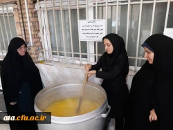 پخت و توزیع شله زرد نذری برای سلامتی و تعجیل در ظهور امام زمان (عج) به همت کانون فرهنگی مهدویت پردیس علامه طباطبایی ارومیه 2