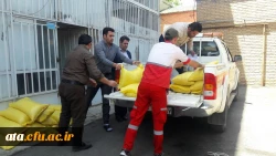 ارسال کمک های غیر نقدی کارکنان، اساتید و دانشجومعلمان پردیس علامه طباطبایی آذربایجان غربی به مناطق سیل زده کشور 2