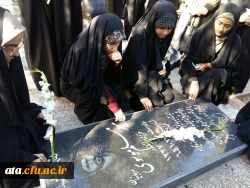 غبارروبی و گل افشانی مزار شهدای معظم هشت سال دفاع مقدس و شهدای معزز مدافعین حرم توسط دانشجومعلمان پردیس علامه طباطبایی آذربایجان غربی 4