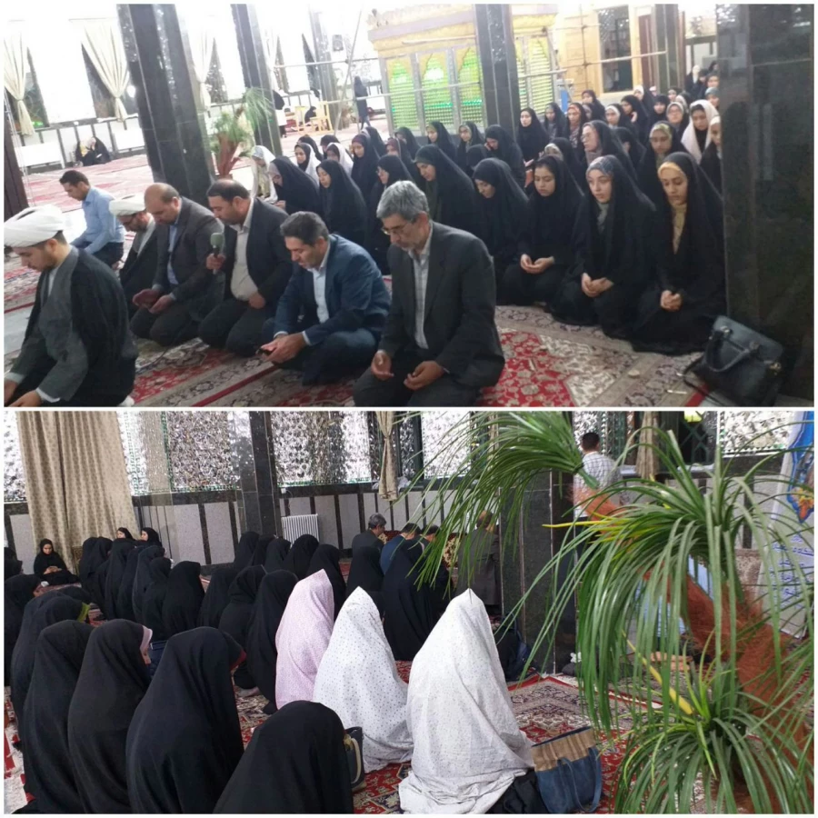 ضیافت افطاری مسئولین دانشگاه فرهنگیان آذربایجان غربی و دانشجومعلمان پردیس علامه طباطبایی ارومیه به مناسبت میلاد امام حسن مجتبی (ع) و روز اکرام در امامزاده غریب حسن ارومیه 2